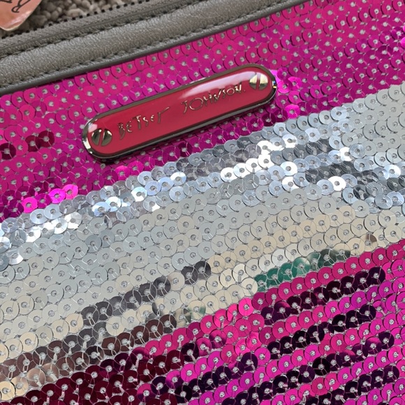 Betsey Johnson Glitter Wristlet Clutch - Picture 2 of 9